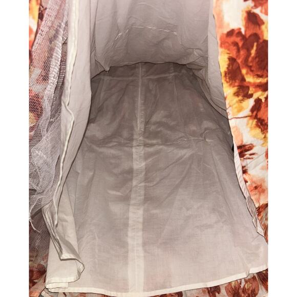 JESSICA‎ HOWARD ORANGE PINK WHITE FLORAL SLEEVELESS LINED DRESS - SIZE 8 - NWT - Picture 15 of 15